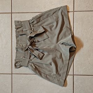 High Waisted Olive Green Shorts (S)